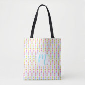 Rainbow Pastel Stippen Pattern Tote Bag (Voorkant)