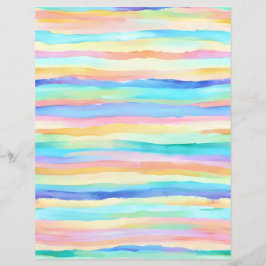 Rainbow Pastel strepen plakboek papier