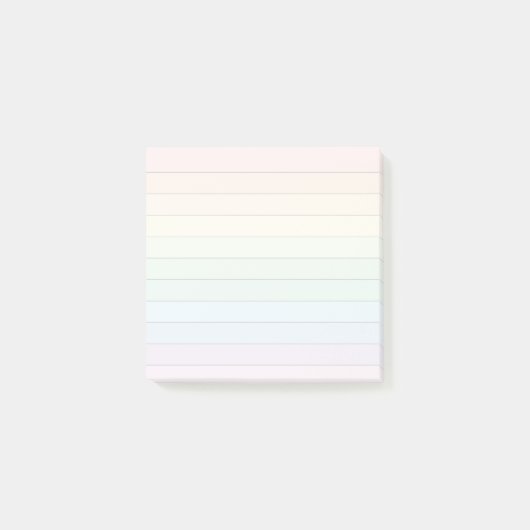 Rainbow Pastel Stripe Notes (Voorkant)