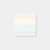 Rainbow Pastel Stripe Notes – Meerkleurig (Voorkant)