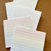 Rainbow Pastel Stripe Notes – Meerkleurig