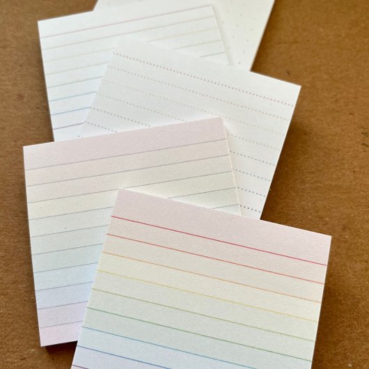 Rainbow Pastel Stripe Notes – Meerkleurig