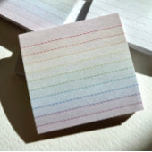 Rainbow Pastel Stripe Notes – Meerkleurig