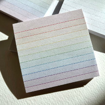 Rainbow Pastel Stripe Notes – Meerkleurig