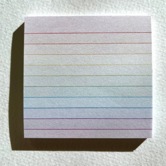 Rainbow Pastel Stripe Notes – Meerkleurig