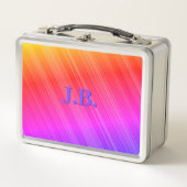 Rainbow Pastel Stripes Lunchbox (Voorkant)