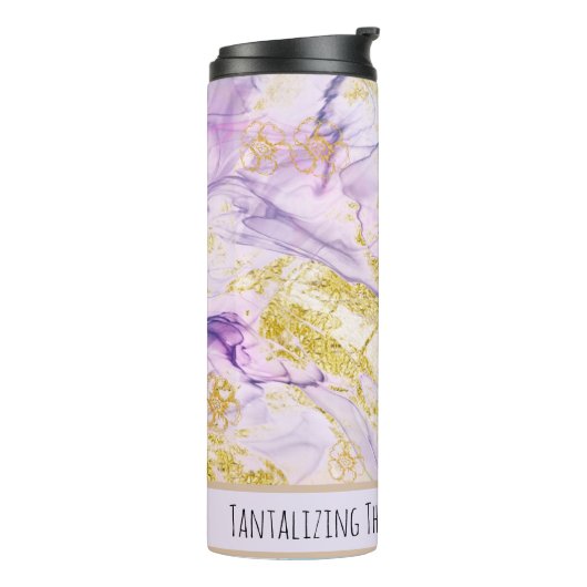 *~* Rainbow Pastel SWAG Marble QR Thermal Tumbler Thermosbeker (Gedraaid links)