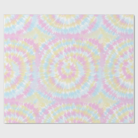 Rainbow Pastel Tie Dye Cadeaupapier (Vlak)