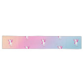 Rainbow Pastel Unicorn Lange Tafelloper (Horizontaal)