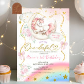 Rainbow Pastel Unicorn Magical Birthday Kaart