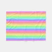 Rainbow pastel, verticaal fleece deken (Voorkant (Horizontaal))