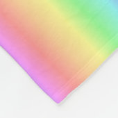 Rainbow pastel, verticaal fleece deken (Hoek)