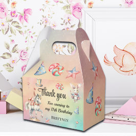 Rainbow Pastel w Animals 11th Birthday Favoriete B Bedankdoosjes