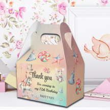 Rainbow Pastel w Animals 12th Birthday Favoriete B