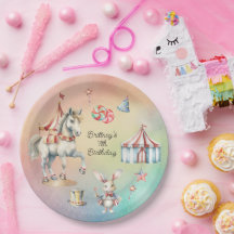 Rainbow Pastel w Animals 7th Birthday Party