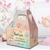 Rainbow Pastel w Dieren 4e Verjaardag Bedankdoosjes