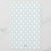 Rainbow Pastel White Briefpapier (Achterkant)