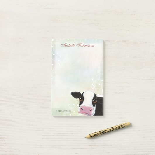 Rainbow Pastel zwart & witte kabeljauw, speciaal g Post-it® Notes (Op bureau)