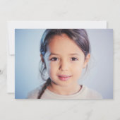 Rainbow Pastels Foto Verjaardagsfeest Kaart (Achterkant)