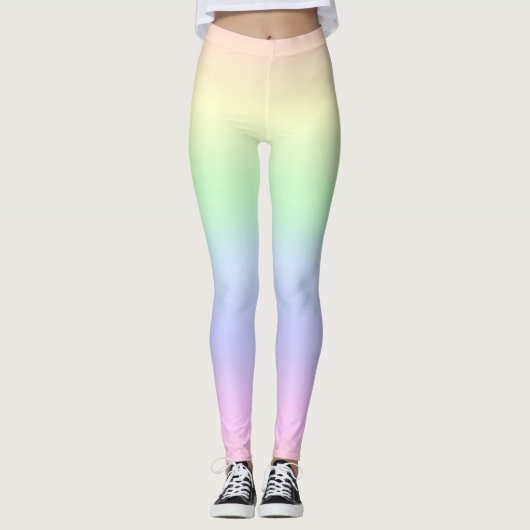Rainbow Pastels Leggings (Voorkant)