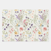 Rainbow Pastels Waterverf Wildflower Meadow Inpakpapier Vel (Voorkant 2)