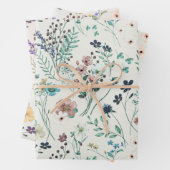 Rainbow Pastels Waterverf Wildflower Meadow Inpakpapier Vel (In situ)