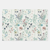 Rainbow Pastels Waterverf Wildflower Meadow Inpakpapier Vel (Voorkant)