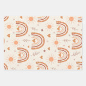 Rainbow-patroon van terracotta boho inpakpapier vel (Voorkant 2)