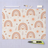 Rainbow-patroon van terracotta boho tissuepapier (Craft)