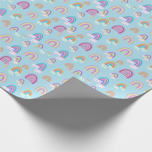Rainbow pattern cadeaupapier (Hoek)