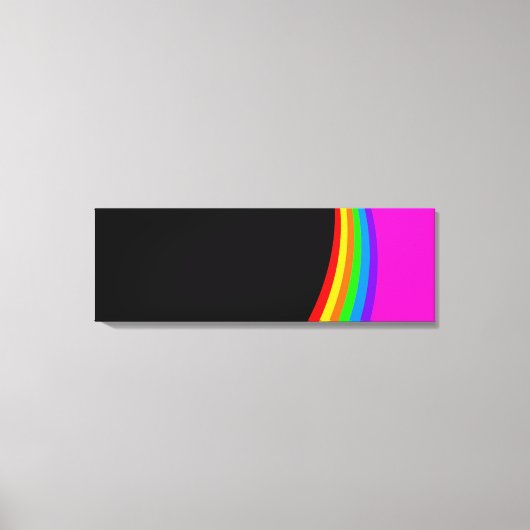 RAINBOW PATTERN CANVAS AFDRUK (Voorkant)