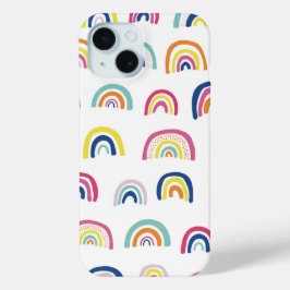 Rainbow pattern iPhone 15 case