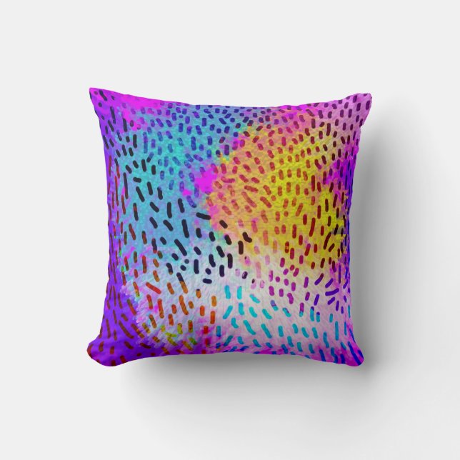 Rainbow Pattern Cushion Kussen (Voorkant)