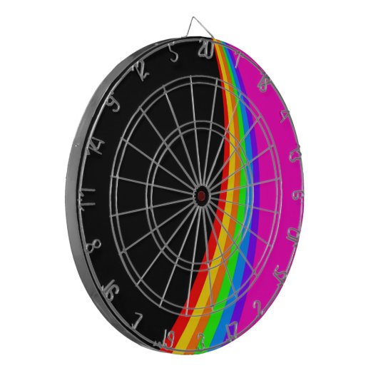 RAINBOW PATTERN DARTBORD (Voorkant Links)