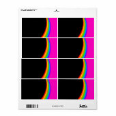 RAINBOW PATTERN ETIKET (Full Sheet)
