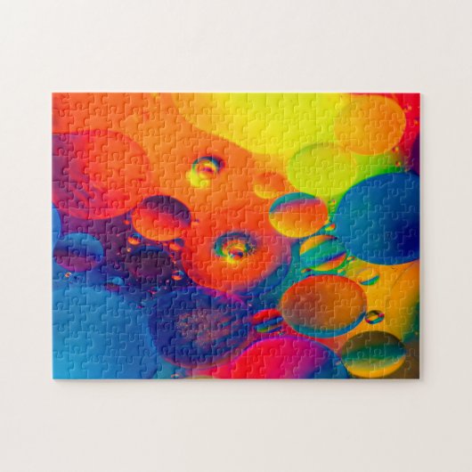 Rainbow Pattern Jigzaag Puzzle Complex Jigzaag Legpuzzel (Horizontaal)