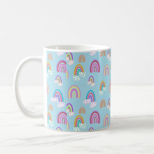 Rainbow pattern koffiemok (Links)