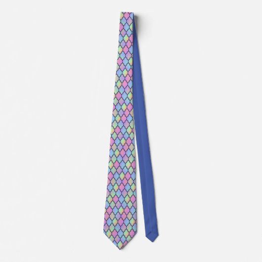 Rainbow Pattern Quartrefoil Stropdas (Voorkant)