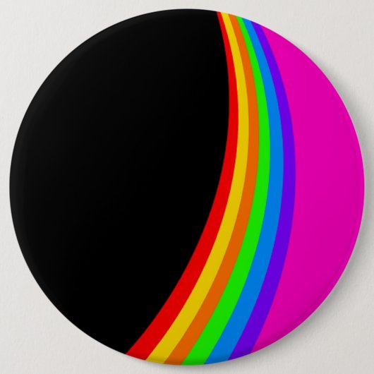 RAINBOW PATTERN RONDE BUTTON 6,0 CM (Voorkant)