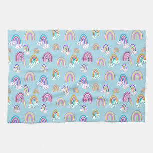 Rainbow pattern theedoek