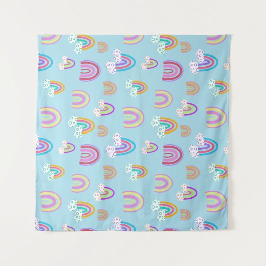 Rainbow pattern wandkleed (Voorkant (horizontaal))