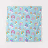 Rainbow pattern wandkleed (Voorkant)