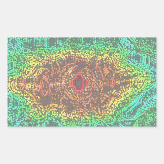 Rainbow Patterned Sticker (Voorkant)