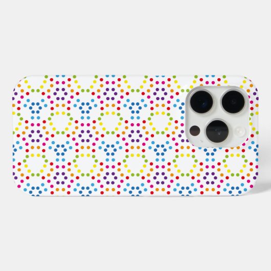 Rainbow Patternpolka Case-Mate iPhone Case (Achterkant (horizontaal))