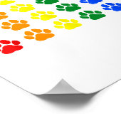 Rainbow Paw Print Dog Paw LGBT Pride LGBT Support (Hoek)
