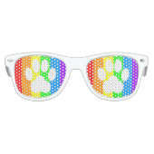 Rainbow Paw Print Kinderen Party Shades Kinder Zonnebril (Voorkant)