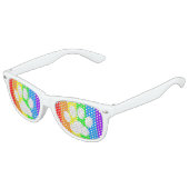 Rainbow Paw Print Kinderen Party Shades Kinder Zonnebril (Gekanteld)