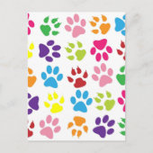 RAINBOW PAW PRINTS BRIEFKAART (Voorkant)