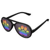 Rainbow Paws Nieuwigheidsbril Aviator Zonnebril (Gekanteld)