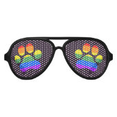 Rainbow Paws Nieuwigheidsbril Aviator Zonnebril (Voorkant)